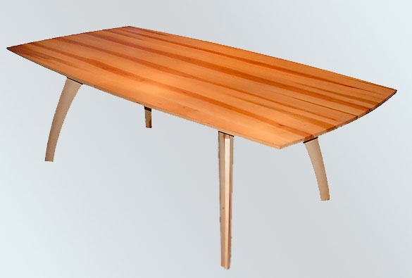 table à rallonge 
en alisier