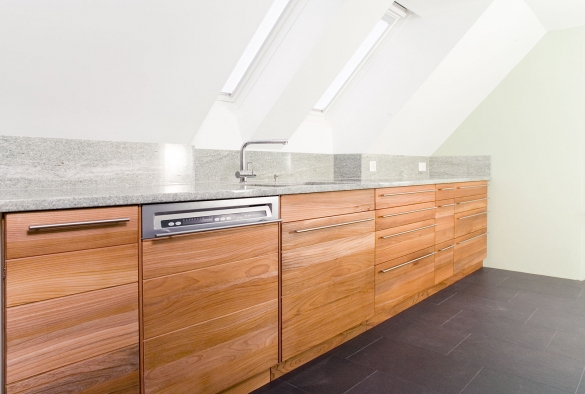 façade de cuisine  
en orme