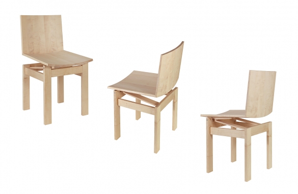 model déposé  -  en erable (savonné)